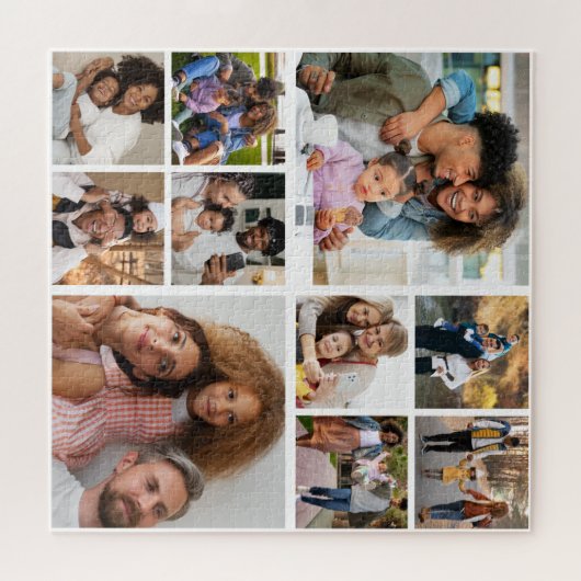 Entwerfen Sie Ihre eigene 10 FotoCollage Puzzle (Horizontal)