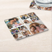 Entwerfen Sie Ihre eigene 10 FotoCollage Rechteckiger Pappuntersetzer (angewinkelt)