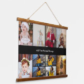 Entwerfen Sie Ihre eigene 10 FotoCollage Wandteppich Mit Holzrahmen (Gewinkelt)