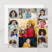 Entwerfen Sie Ihre eigene 11 FotoCollage Ankündigung (Vorne/Hinten)