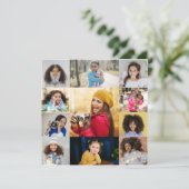 Entwerfen Sie Ihre eigene 11 FotoCollage Ankündigung (Stehend Vorderseite)