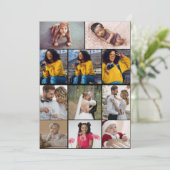 Entwerfen Sie Ihre eigene 11 FotoCollage Ankündigung (Stehend Vorderseite)