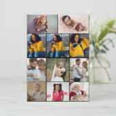 Entwerfen Sie Ihre eigene 11 FotoCollage Dankeskarte (Stehend Vorderseite)