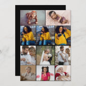 Entwerfen Sie Ihre eigene 11 FotoCollage Dankeskarte (Vorne/Hinten)