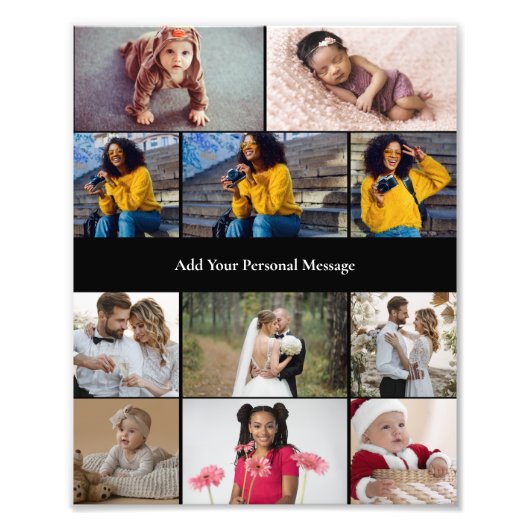 Entwerfen Sie Ihre eigene 11 FotoCollage Fotodruck (Vorne)