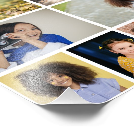 Entwerfen Sie Ihre eigene 11 FotoCollage Fotodruck (Ecke)