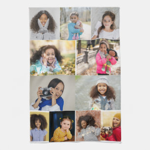 Entwerfen Sie Ihre eigene 11 FotoCollage Geschirrtuch