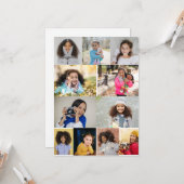 Entwerfen Sie Ihre eigene 11 FotoCollage Karte (Vorderseite/Rückseite Beispiel)