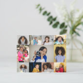 Entwerfen Sie Ihre eigene 11 FotoCollage Postkarte (Stehend Vorderseite)