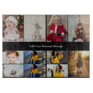 Entwerfen Sie Ihre eigene 11 FotoCollage Schneidebrett