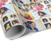 Entwerfen Sie Ihre eigene 12 FotoCollage Geschenkpapier (Rolleneckpunkt)
