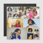 Entwerfen Sie Ihre eigene 12 FotoCollage Magnetkarte (Vorne/Hinten)