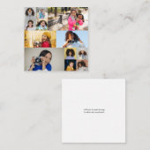 Entwerfen Sie Ihre eigene 12 FotoCollage Mitteilungskarte (Vorne/Hinten)