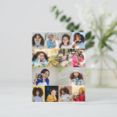 Entwerfen Sie Ihre eigene 12 FotoCollage Postkarte (Stehend Vorderseite)