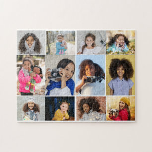 Entwerfen Sie Ihre eigene 12 FotoCollage Puzzle