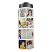 Entwerfen Sie Ihre eigene 12 FotoCollage Thermosbecher (Vorderseite)