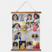 Entwerfen Sie Ihre eigene 12 FotoCollage Wandteppich Mit Holzrahmen (Vorderseite)