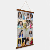 Entwerfen Sie Ihre eigene 12 FotoCollage Wandteppich Mit Holzrahmen (Gewinkelt)