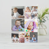 Entwerfen Sie Ihre eigene 13 FotoCollage Ankündigung (Stehend Vorderseite)