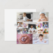 Entwerfen Sie Ihre eigene 13 FotoCollage Ankündigung (Vorne/Hinten)