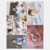 Entwerfen Sie Ihre eigene 13 FotoCollage Fleecedecke (Vorderseite)