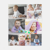 Entwerfen Sie Ihre eigene 13 FotoCollage Fleecedecke (Vorderseite)