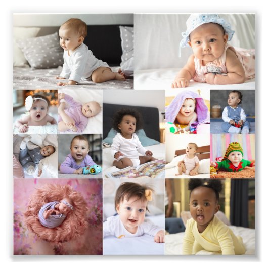 Entwerfen Sie Ihre eigene 14 FotoCollage Fotodruck (Vorne)