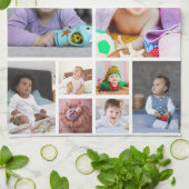 Entwerfen Sie Ihre eigene 14 FotoCollage Geschirrtuch (Gefaltet)