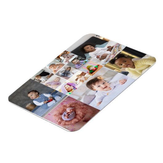 Entwerfen Sie Ihre eigene 14 FotoCollage Magnet (Linke Seite)