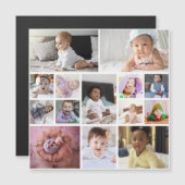 Entwerfen Sie Ihre eigene 14 FotoCollage Magnetkarte (Vorne/Hinten)
