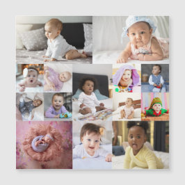 Entwerfen Sie Ihre eigene 14 FotoCollage Magnetkarte