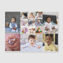 Entwerfen Sie Ihre eigene 14 FotoCollage Magnetkarte