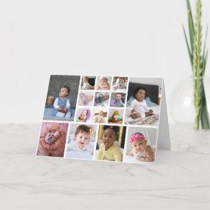 Entwerfen Sie Ihre eigene 15 FotoCollage Dankeskarte