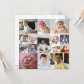 Entwerfen Sie Ihre eigene 15 FotoCollage Karte (Vorderseite/Rückseite Beispiel)