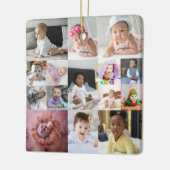 Entwerfen Sie Ihre eigene 15 FotoCollage Keramikornament (Links)