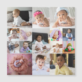 Entwerfen Sie Ihre eigene 15 FotoCollage Magnetkarte