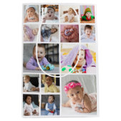 Entwerfen Sie Ihre eigene 15 FotoCollage Mittlere Geschenktüte (Vorderseite)