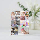 Entwerfen Sie Ihre eigene 15 FotoCollage Postkarte (Stehend Vorderseite)