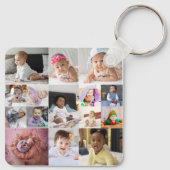 Entwerfen Sie Ihre eigene 15 FotoCollage Schlüsselanhänger (Rückseite)