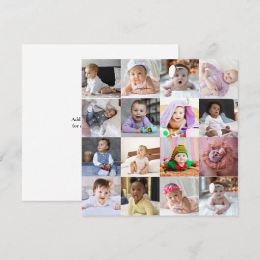 Entwerfen Sie Ihre eigene 16 FotoCollage (Vorne/Hinten)