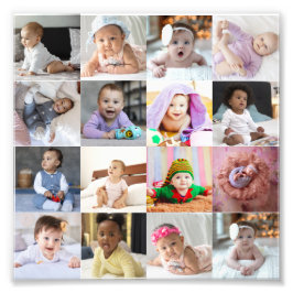 Entwerfen Sie Ihre eigene 16 FotoCollage Fotodruck