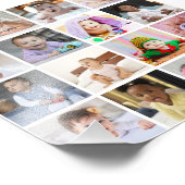 Entwerfen Sie Ihre eigene 16 FotoCollage Fotodruck (Ecke)