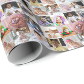 Entwerfen Sie Ihre eigene 16 FotoCollage Geschenkpapier (Rolleneckpunkt)