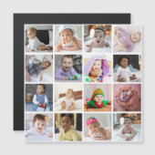 Entwerfen Sie Ihre eigene 16 FotoCollage Magnetkarte (Vorne/Hinten)