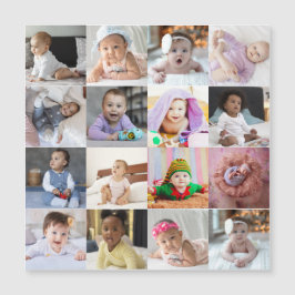 Entwerfen Sie Ihre eigene 16 FotoCollage Magnetkarte