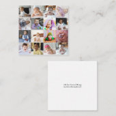 Entwerfen Sie Ihre eigene 16 FotoCollage Mitteilungskarte (Vorne/Hinten)