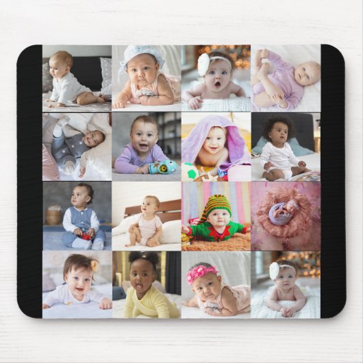 Entwerfen Sie Ihre eigene 16 FotoCollage Mousepad (Vorne)