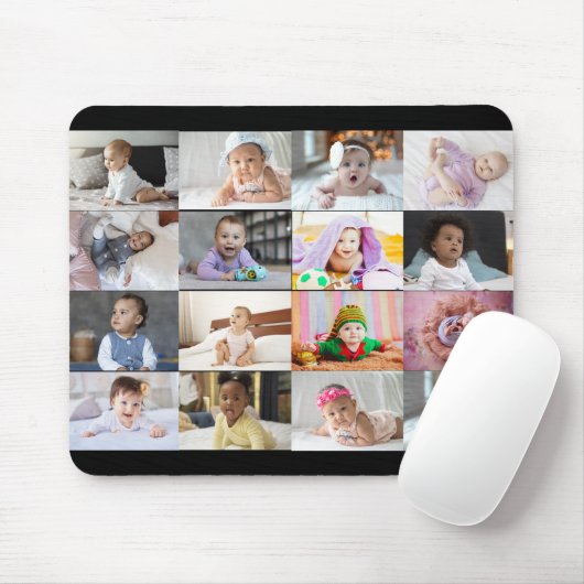 Entwerfen Sie Ihre eigene 16 FotoCollage Mousepad (Mit Mouse)