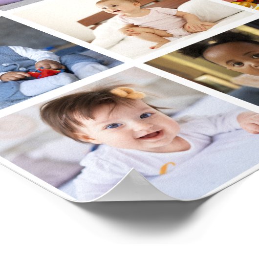 Entwerfen Sie Ihre eigene 16 FotoCollage Poster (Ecke)