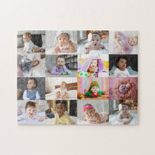 Entwerfen Sie Ihre eigene 16 FotoCollage Puzzle